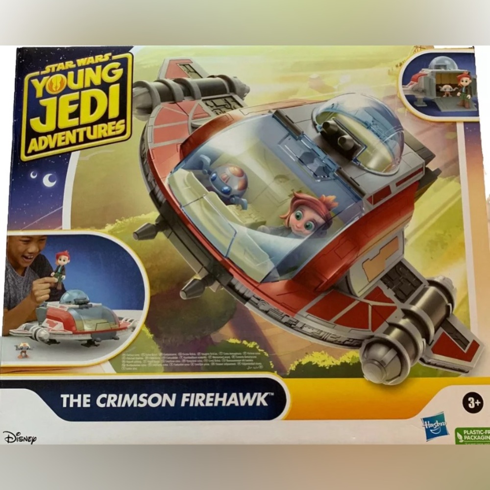 Disney Star Wars Young Jedi Adventures The Crimson Firehawk Playset